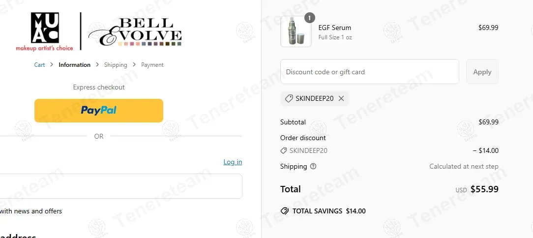Makeup Artists Choice coupon code: 20% off with SKINDEEP20. Tested and valid as 1 year ago.