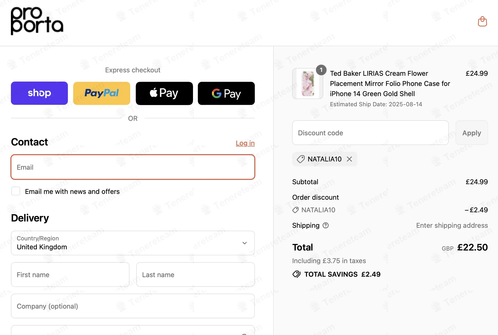 Proporta UK coupon code: 10% off with NATALIA10. Tested and valid as 10 months ago.