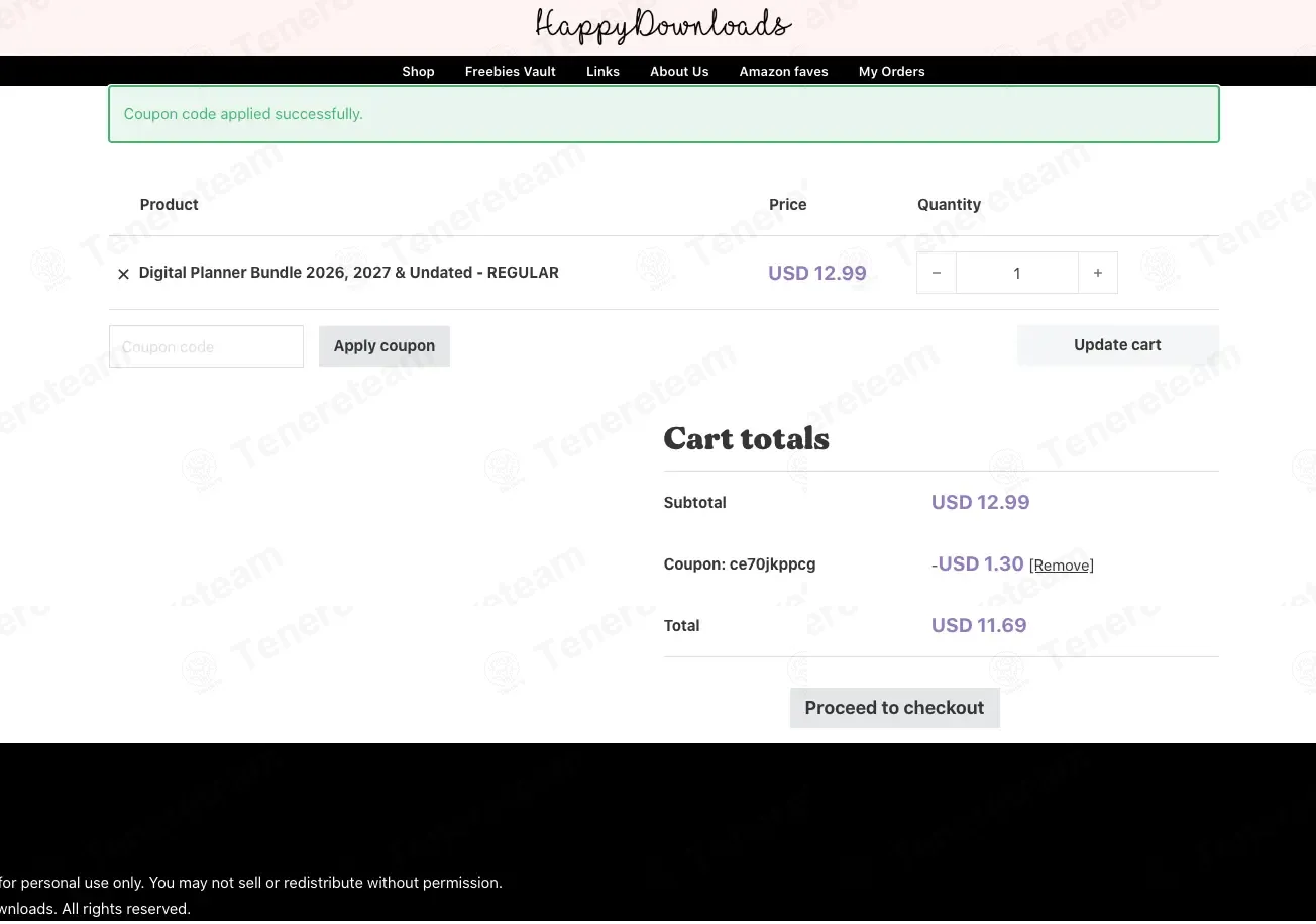 Happy Downloads coupon code: 10% off with CE70JKPPCG. Tested and valid as 2 weeks ago.