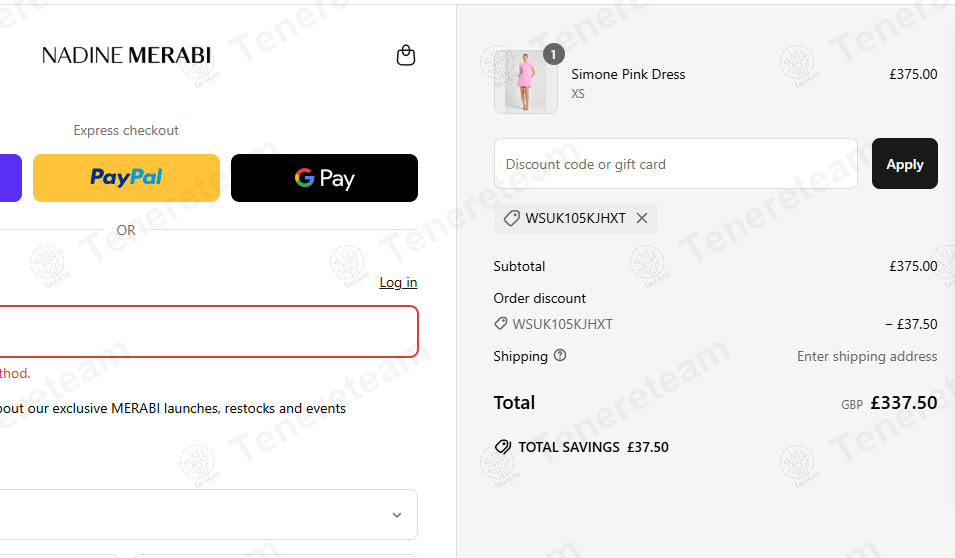 Nadine Merabi coupon code: 10% off with WSUK105KJHXT. Tested and valid as 1 year ago.