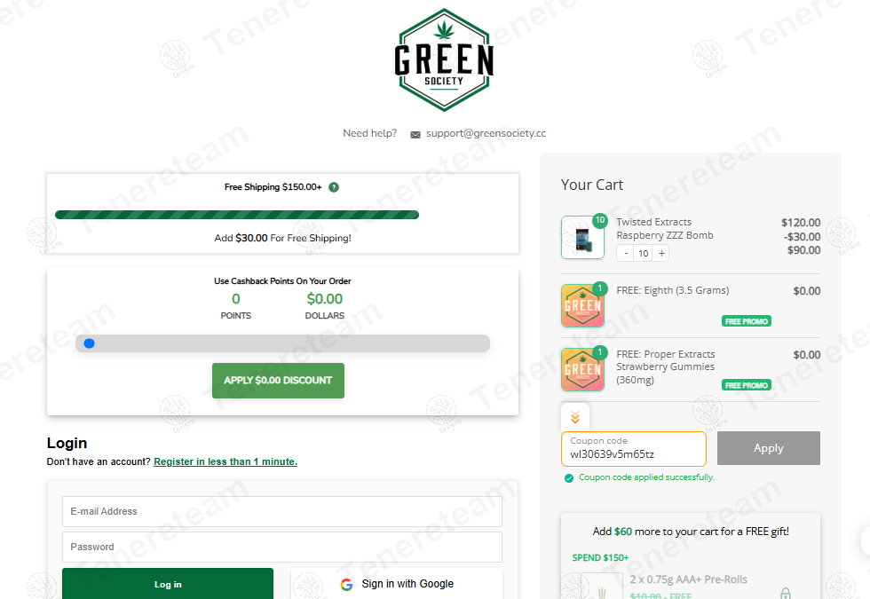 Green Society coupon code: $30 off with wl30639v5m65tz. Tested and valid as 1 year ago.