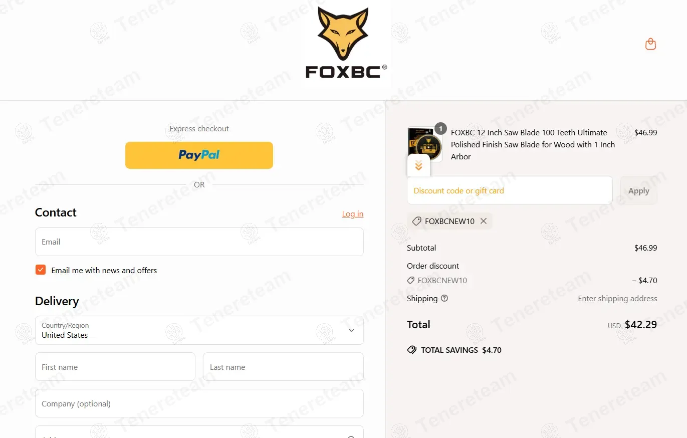 Fox Bc apply coupon code