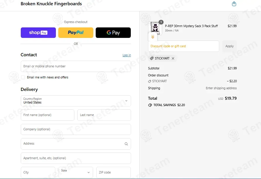 Broken Knuckle Fingerboards coupon code: 10% off with STICKYART. Tested and valid as 7 months ago.