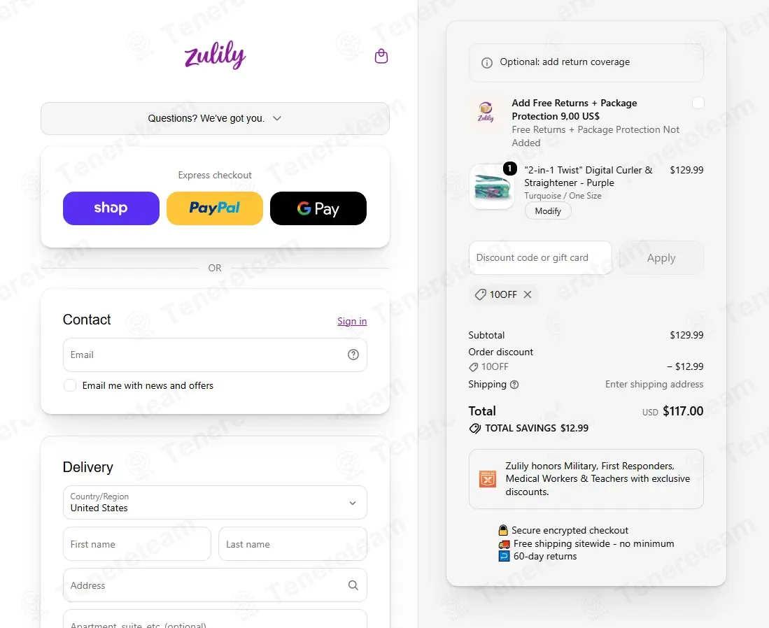 Zulily coupon code: 10% off with 10OFF. Tested and valid as 4 days ago.