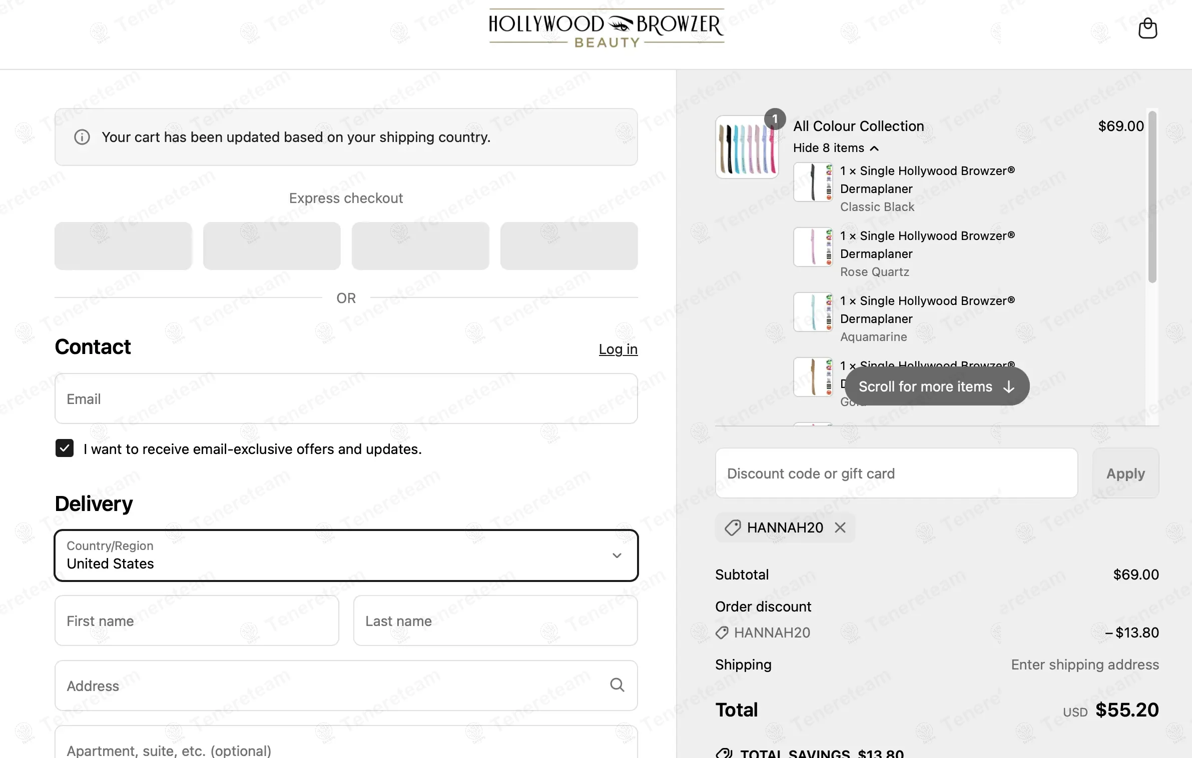 Hollywood Browzer coupon code: 20% off with HANNAH20. Tested and valid as 11 months ago.