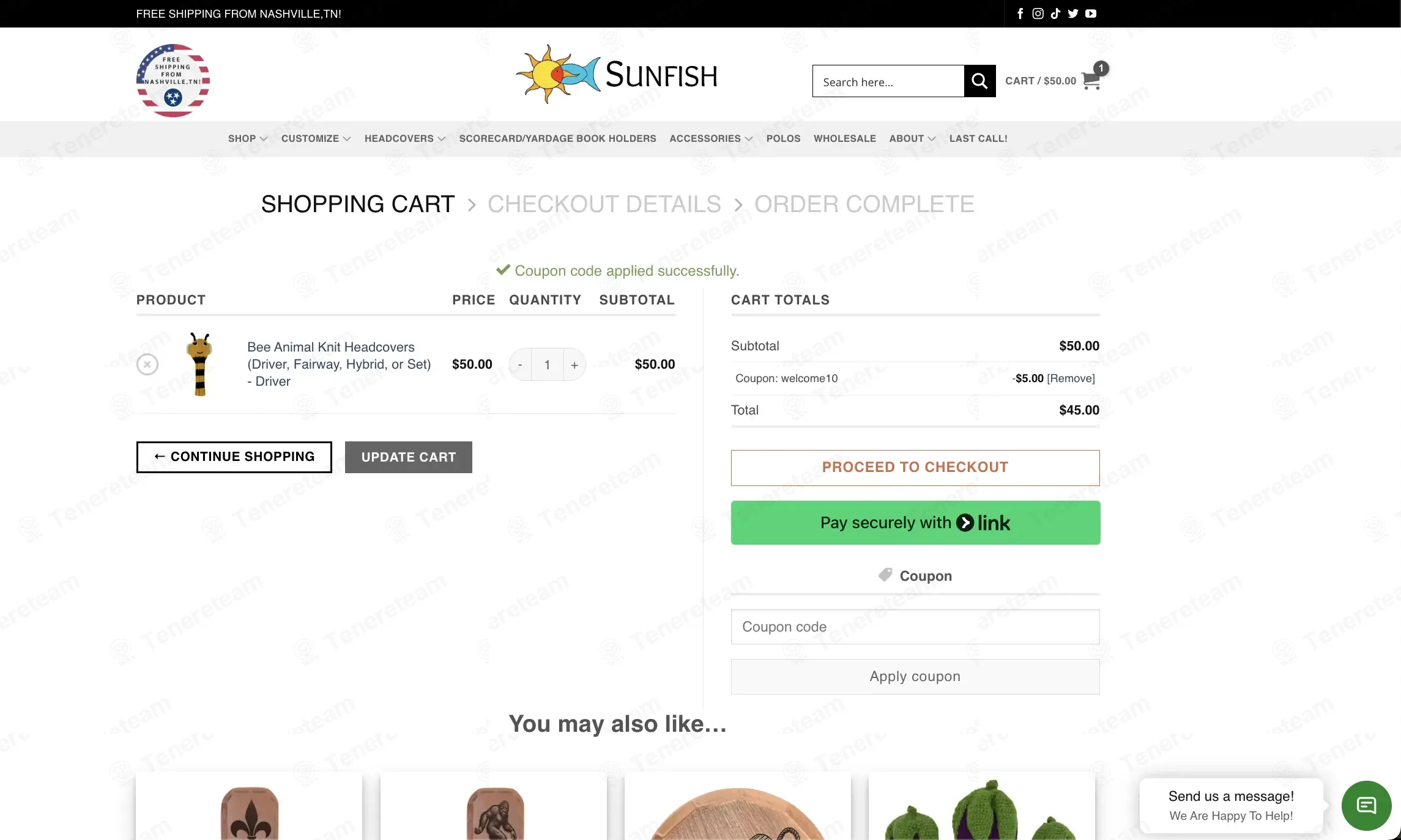 Sunfish apply coupon code