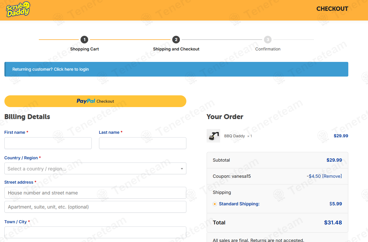 Scrub Daddy Smile Shop coupon code: 15% off with VANESA15. Tested and valid as 9 months ago.