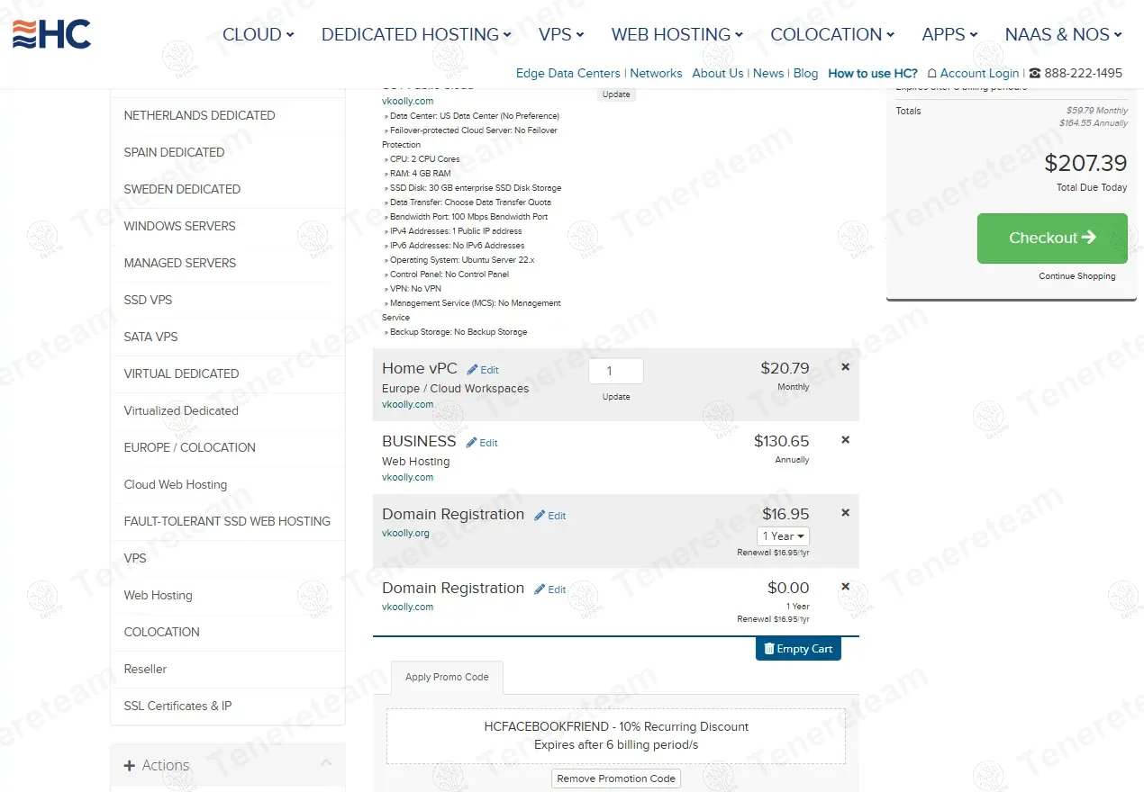 Hostcolor.com coupon code: 10% off with HCFACEBOOKFRIEND. Tested and valid as 1 year ago.