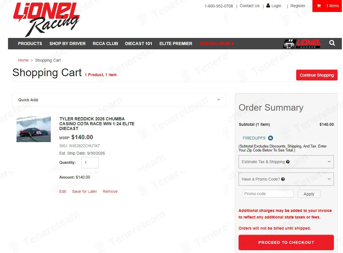 Lionel Racing coupon code: Sale off with FIREDUPFS. Tested and valid as 3 months ago.