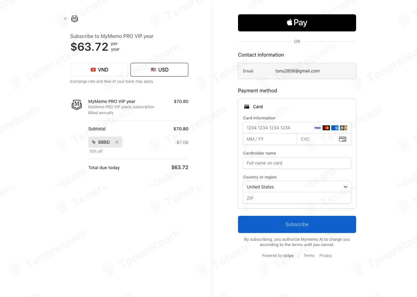 MyMemo AI coupon code: 10% off with BBBD. Tested and valid as 1 month ago.