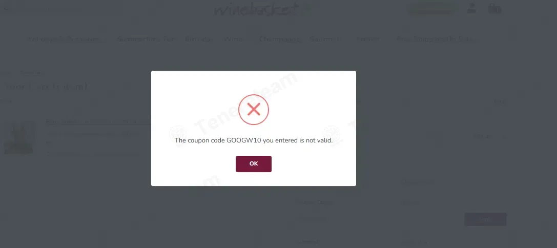 Winebasket.com coupon code: 10% off with GOOGW10. Tested and valid as 1 month ago.