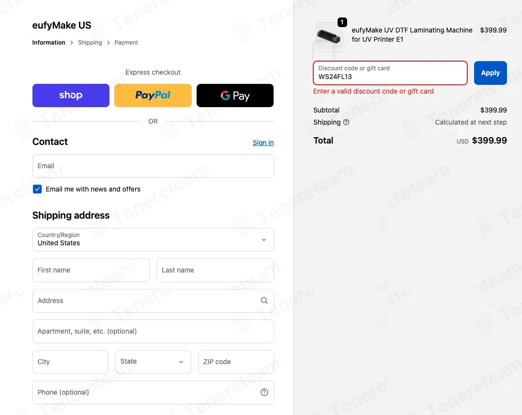 Eufy Make coupon code: $13 off with WS24FL13. Tested and valid as 1 month ago.