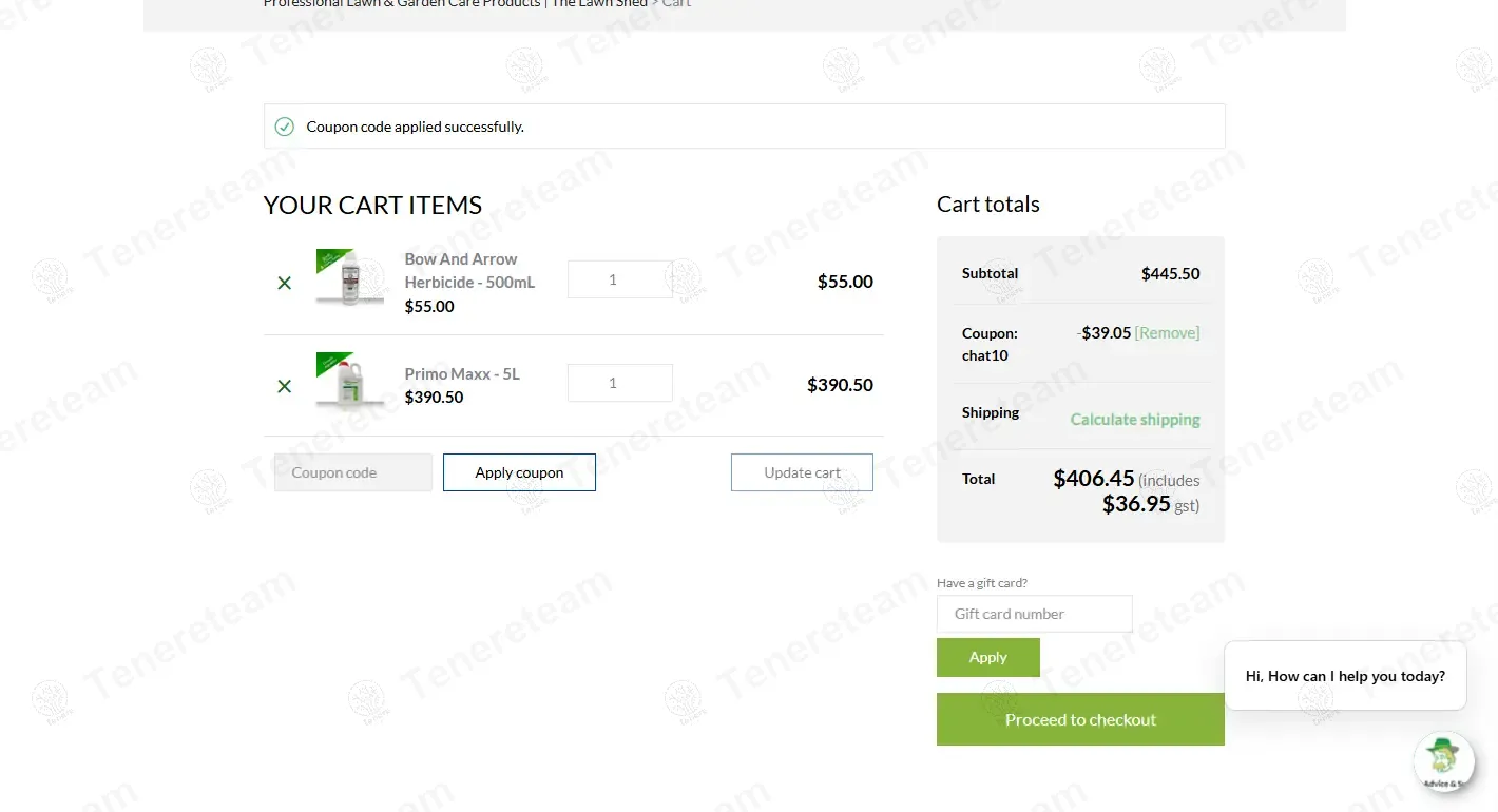 The Lawn Shed coupon code: 10% off with chat10. Tested and valid as 1 year ago.