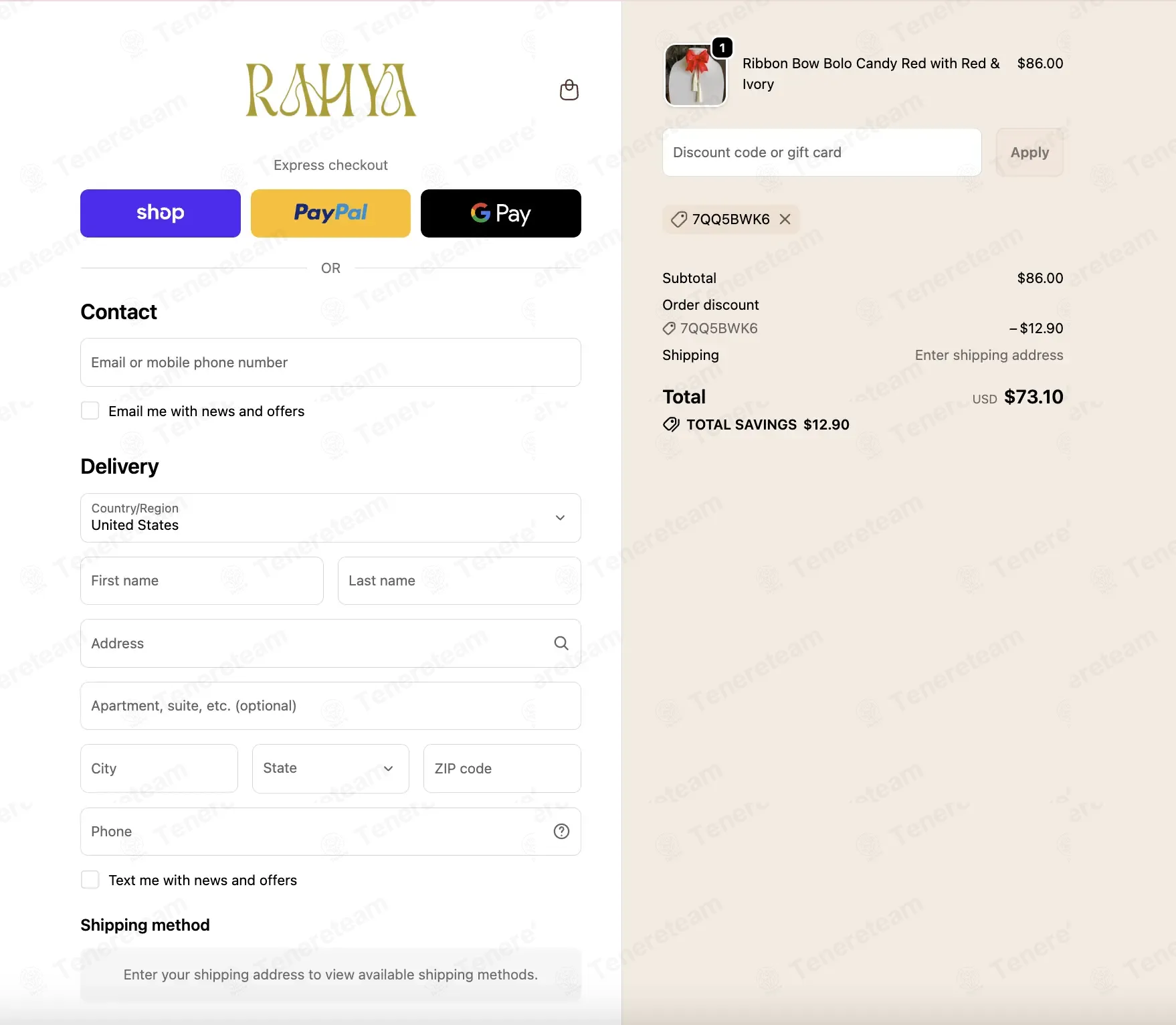 Rahya Jewelry Design coupon code: 15% off with 7QQ5BWK6. Tested and valid as 1 month ago.