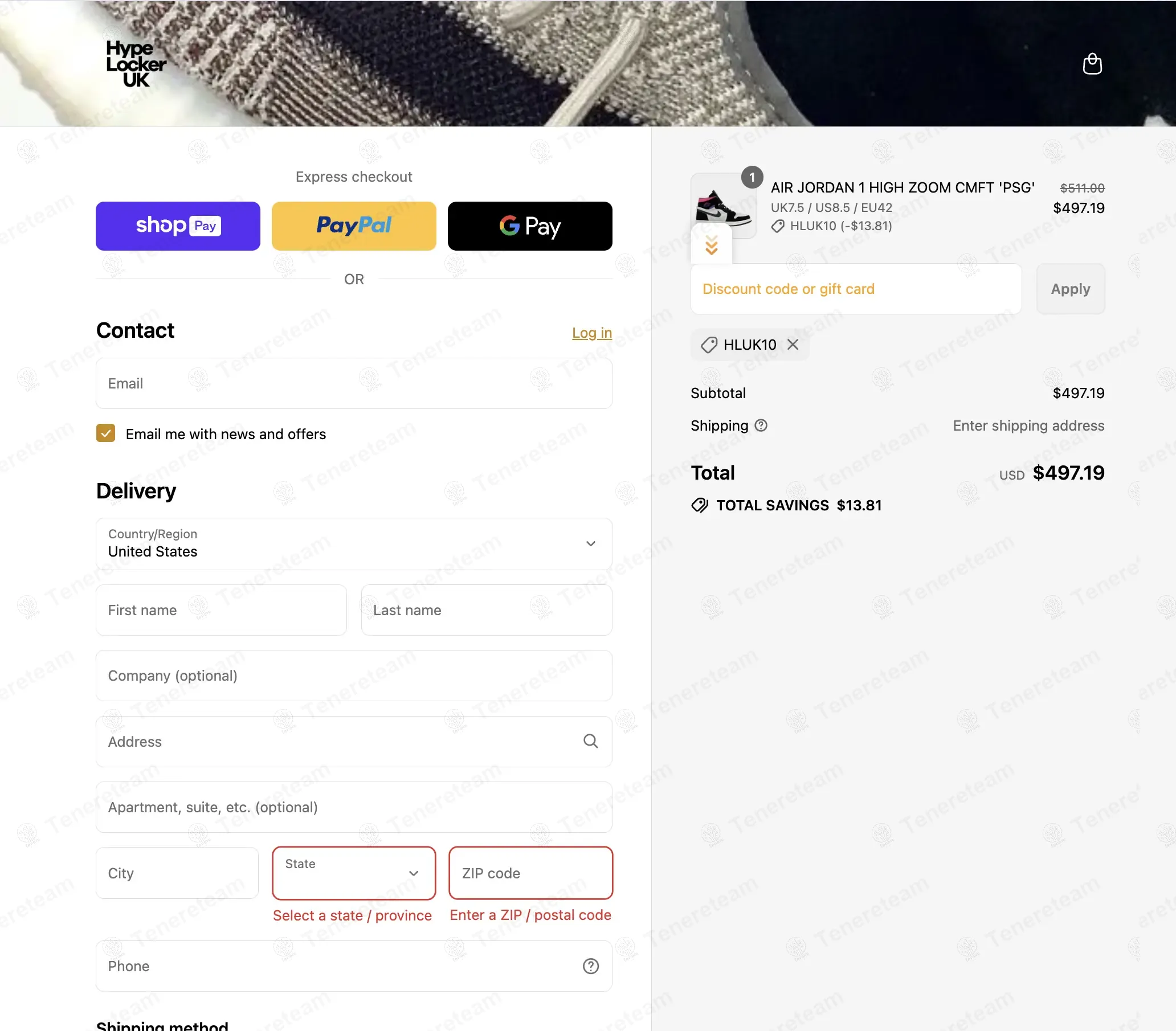 Hype Locker UK coupon code: 5% off with HLUK10. Tested and valid as 7 months ago.