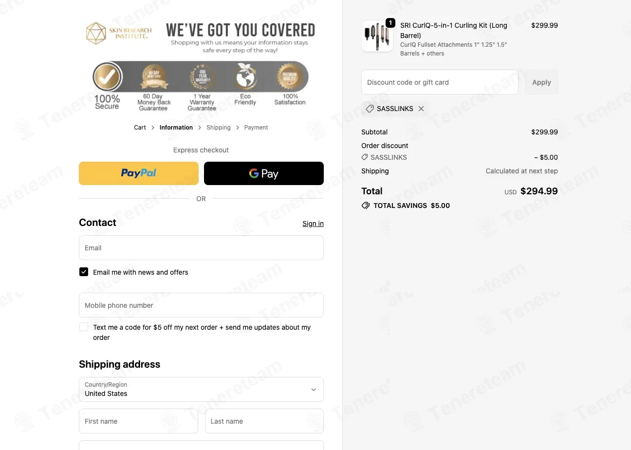 Skin Research Institute coupon code: $5 off with SASSLINKS. Tested and valid as 9 hours ago.