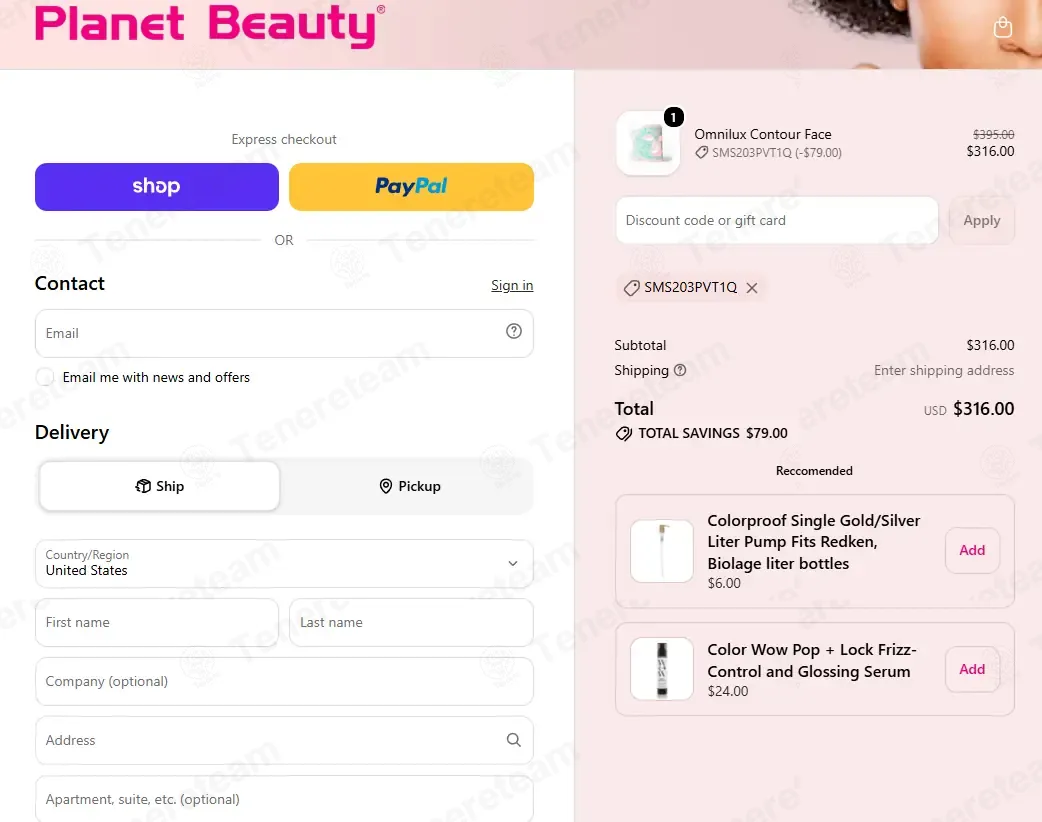 Planet Beauty coupon code: 20% off with SMS203PVT1Q. Tested and valid as 3 weeks ago.