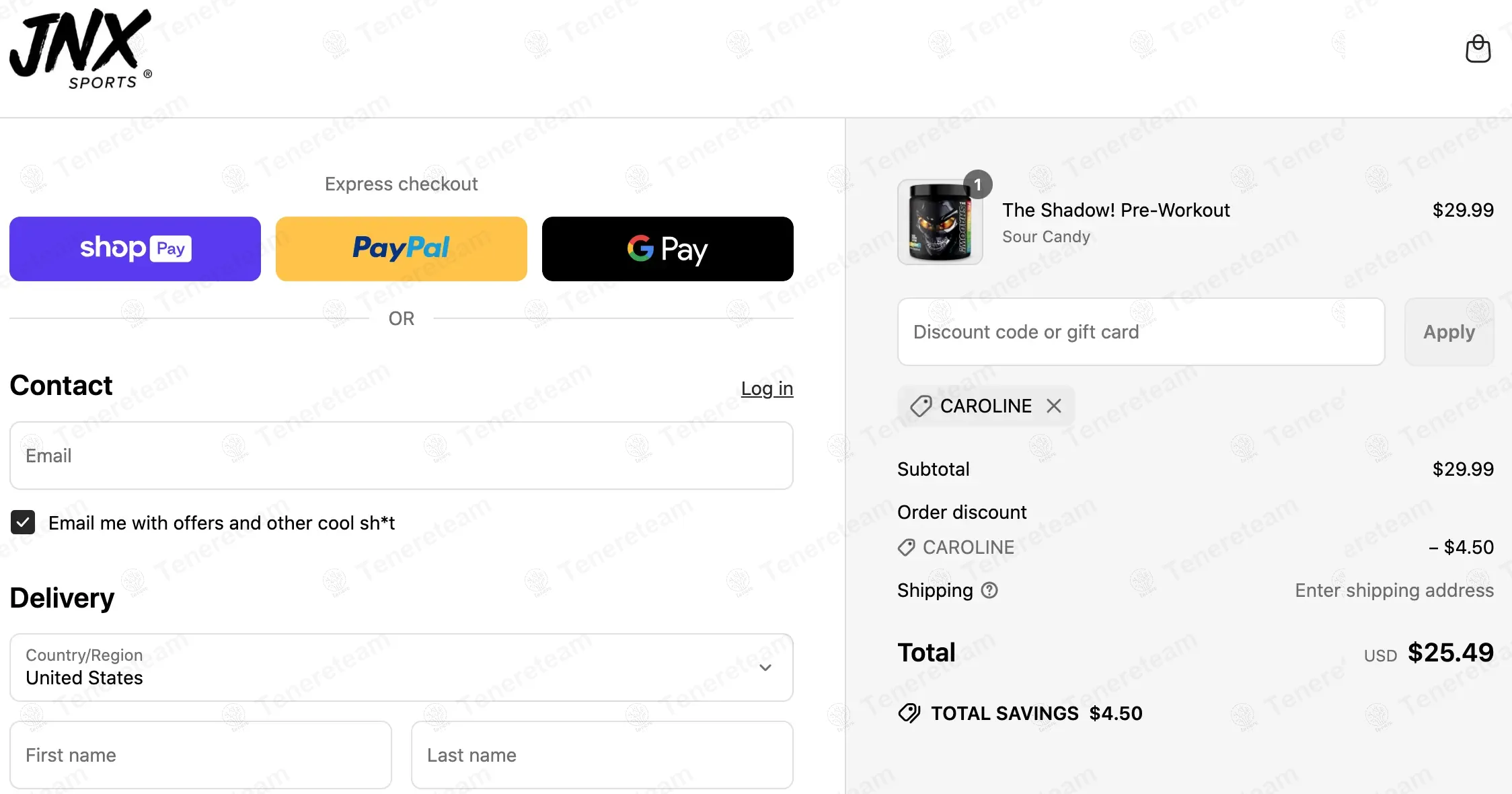 Jnxsports coupon code: 15% off with CAROLINE. Tested and valid as 1 year ago.