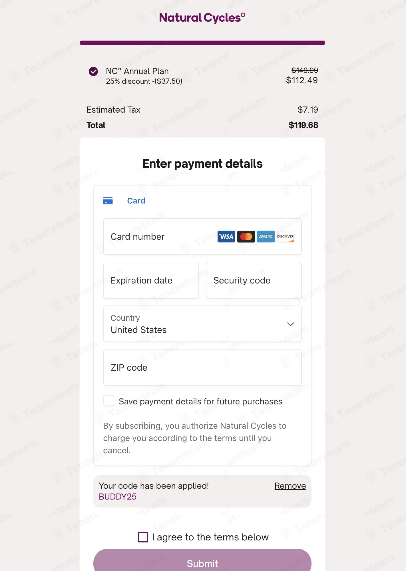 Natural Cycles coupon code: 25% off with BUDDY25. Tested and valid as 1 month ago.