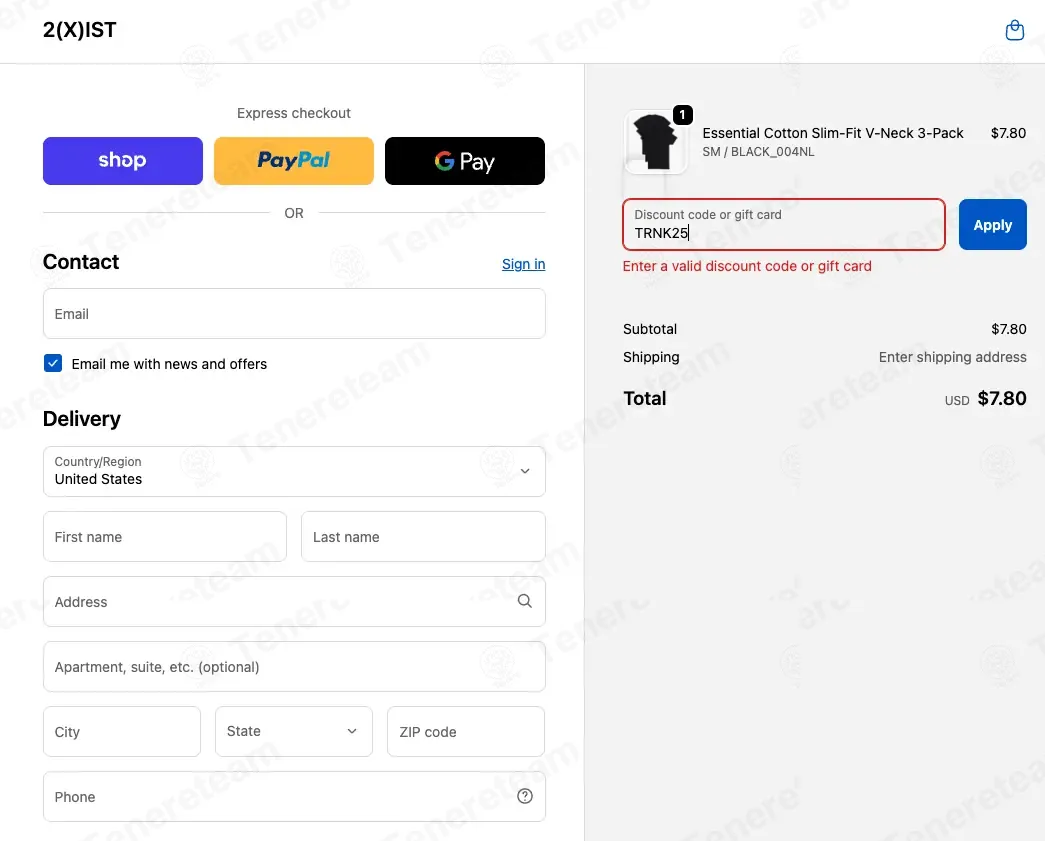 2xist coupon code: Sale off with TRNK25. Tested and valid as 6 months ago.