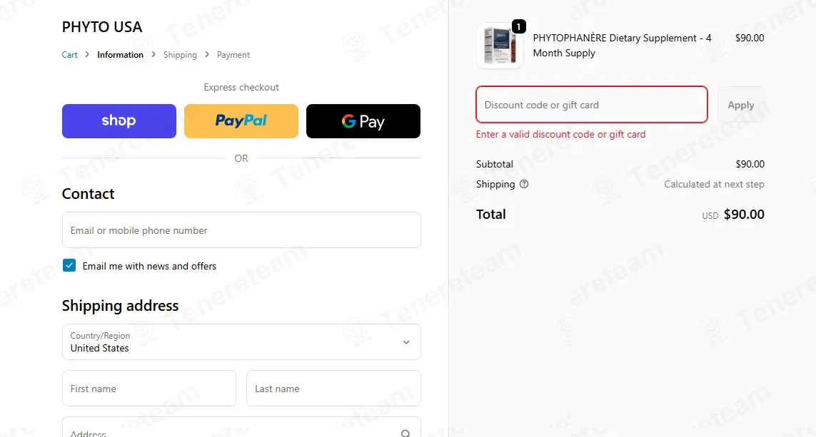 Phyto coupon code: 20% off with AMINA20. Tested and valid as 1 month ago.