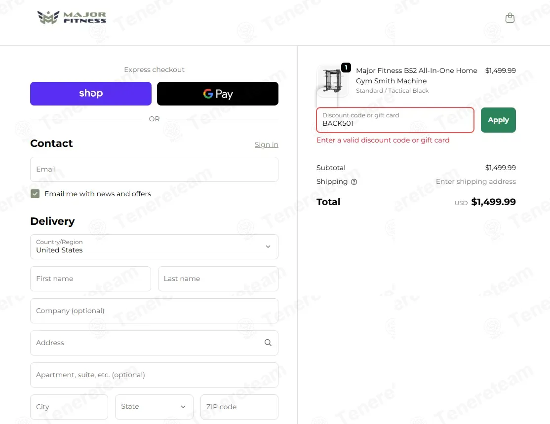 Major Lutie coupon code: $50 off with BACK50. Tested and valid as 1 month ago.