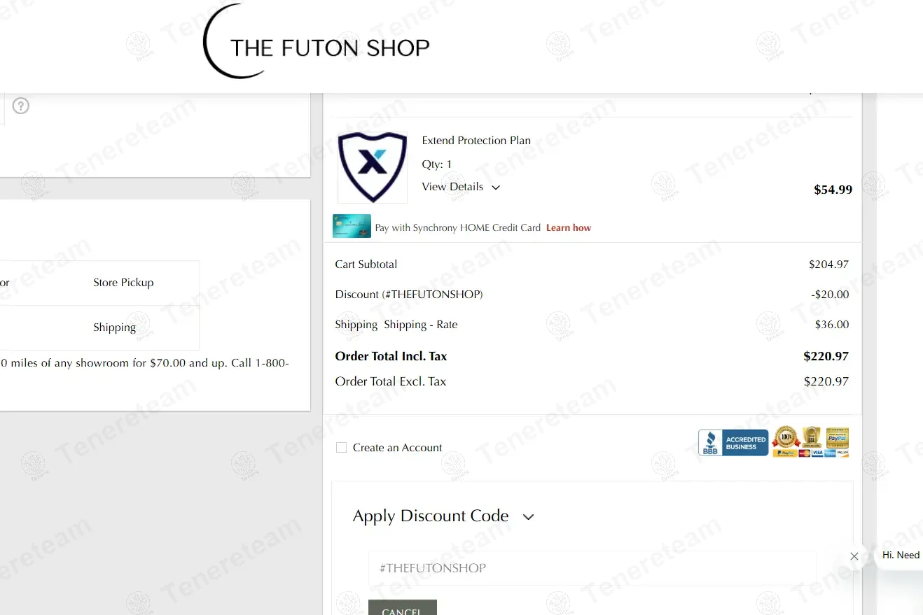 The Futon Shop coupon code: $20 off with #THEFUTONSHOP. Tested and valid as 1 year ago.