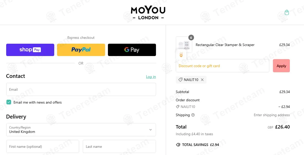 Moyou London apply coupon code