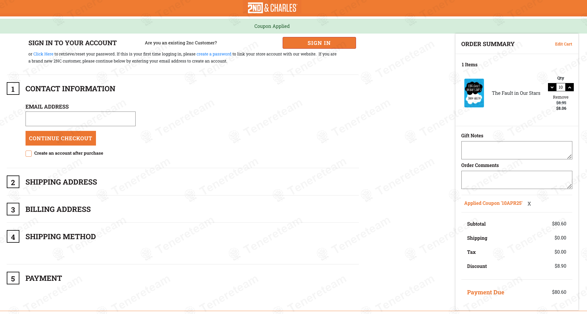 2Nd & Charles coupon code: 10% off with 10APR25. Tested and valid as 1 year ago.