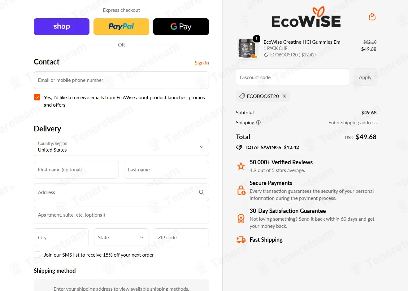 Ecowise Vitamins coupon code: 20% off with ECOBOOST20. Tested and valid as 11 hours ago.