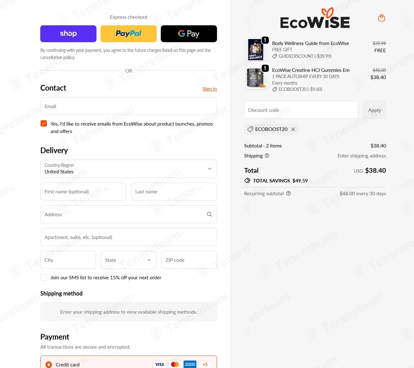 Ecowise Vitamins coupon code: 20% off with ECOBOOST20. Tested and valid as 11 hours ago.