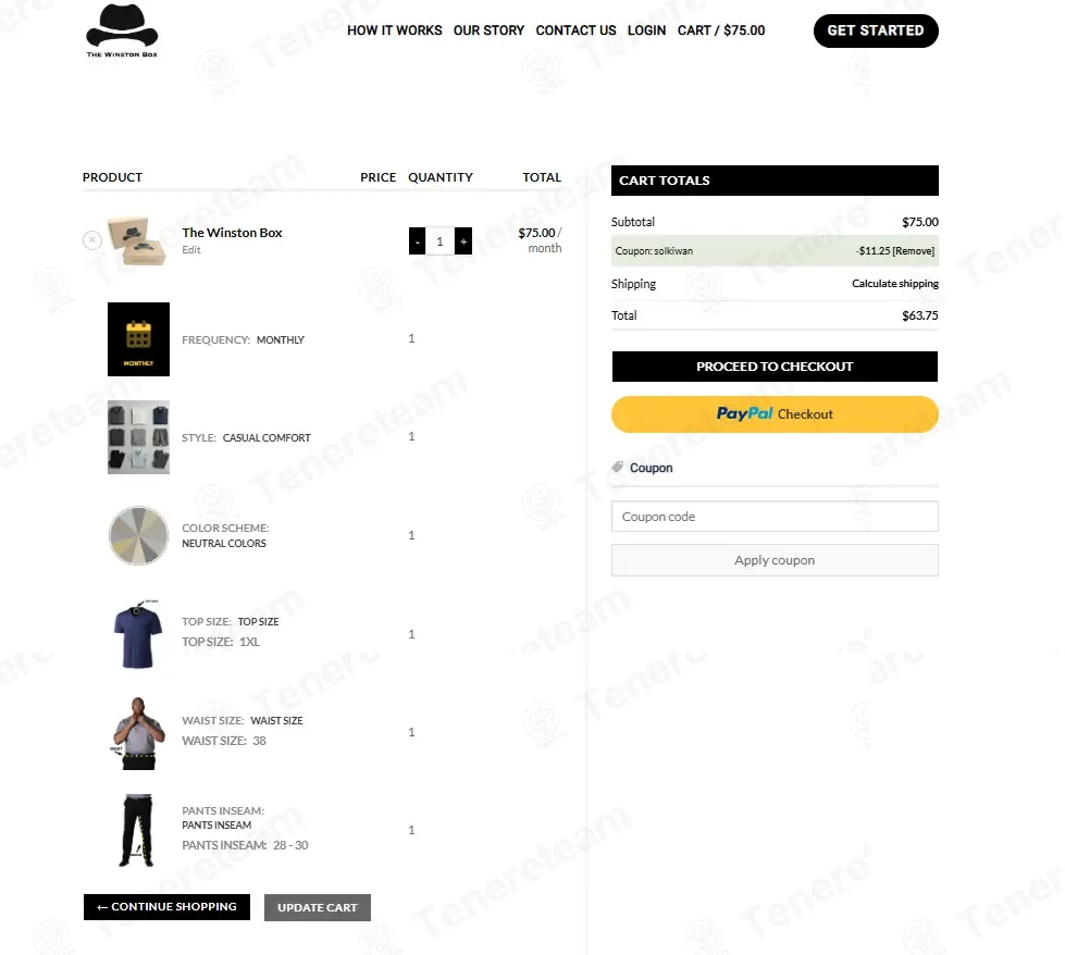 The Winston Box coupon code: 15% off with solkiwan. Tested and valid as 3 weeks ago.