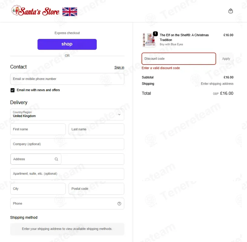 Elf On The Shelf UK coupon code: 10% off with TTT10. Tested and valid as 3 months ago.