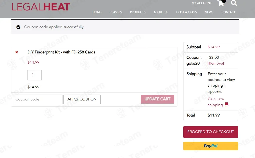 Legal Heat coupon code: 20% off with GOTW20. Tested and valid as 9 months ago.