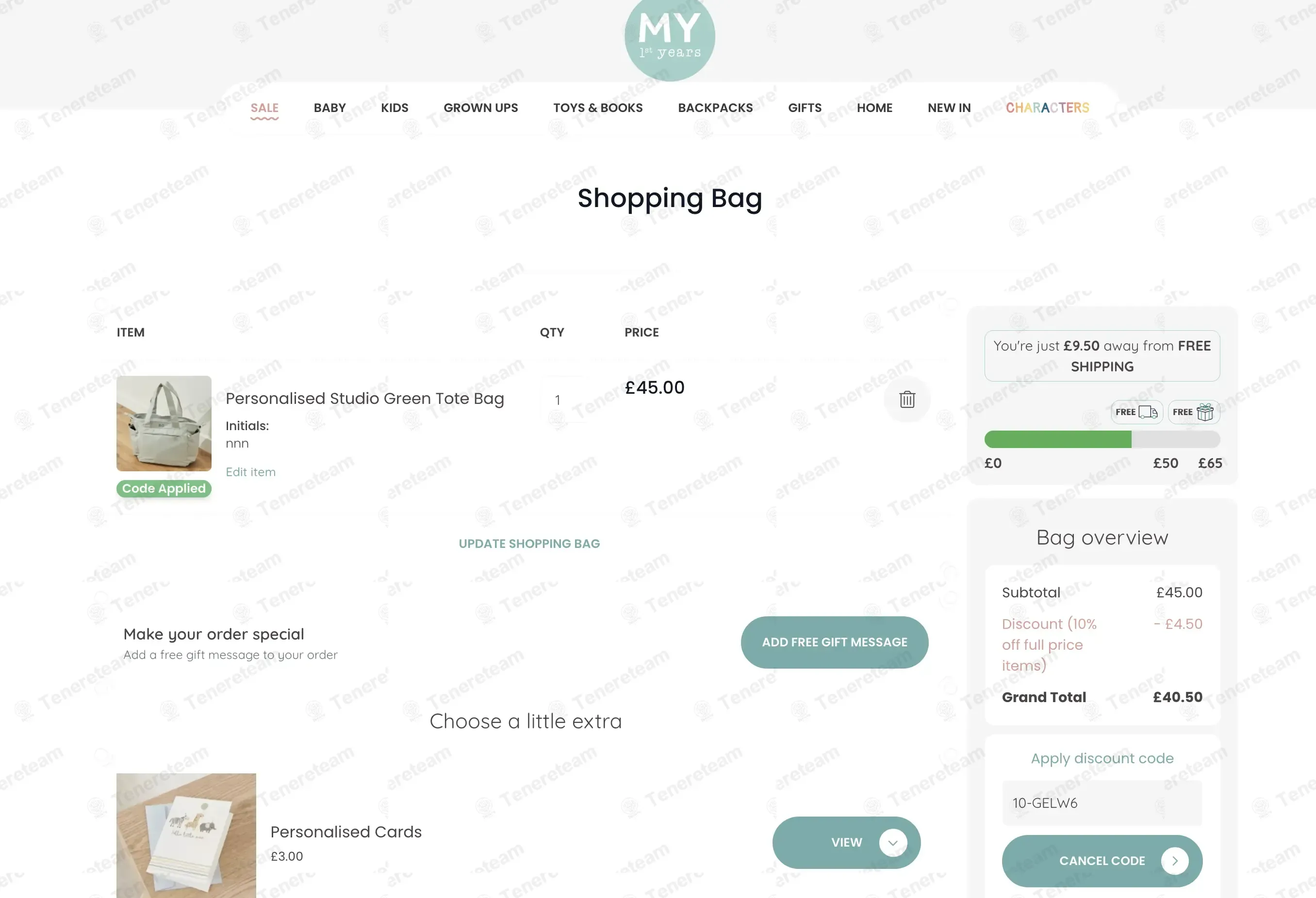 My1stYears coupon code re-checked and confirmed working at checkout