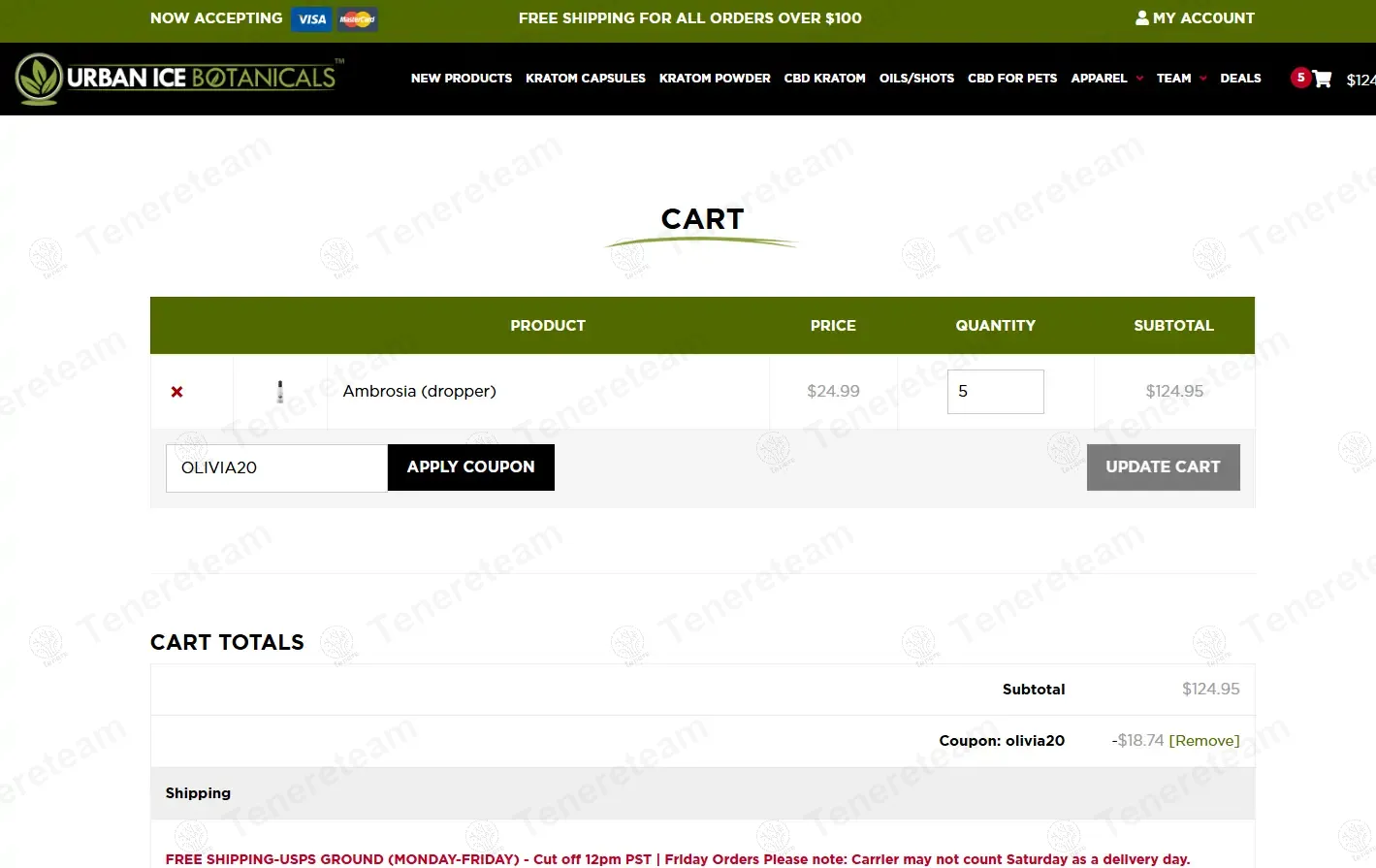 Urban Ice Botanicals coupon code: 20% off with OLIVIA20. Tested and valid as 1 year ago.