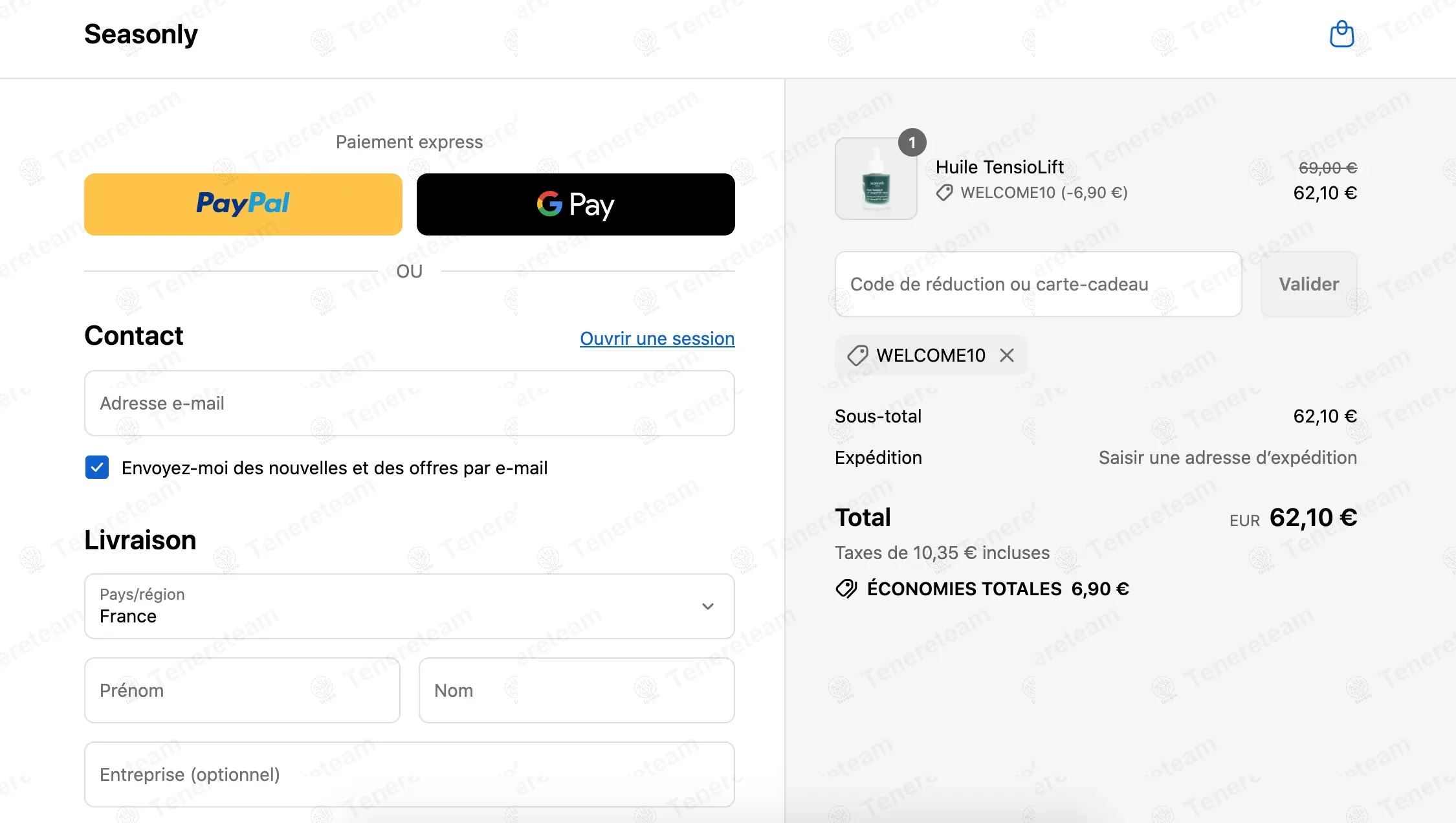 Seasonly FR coupon code: 10% off with WELCOME10. Tested and valid as 10 months ago.