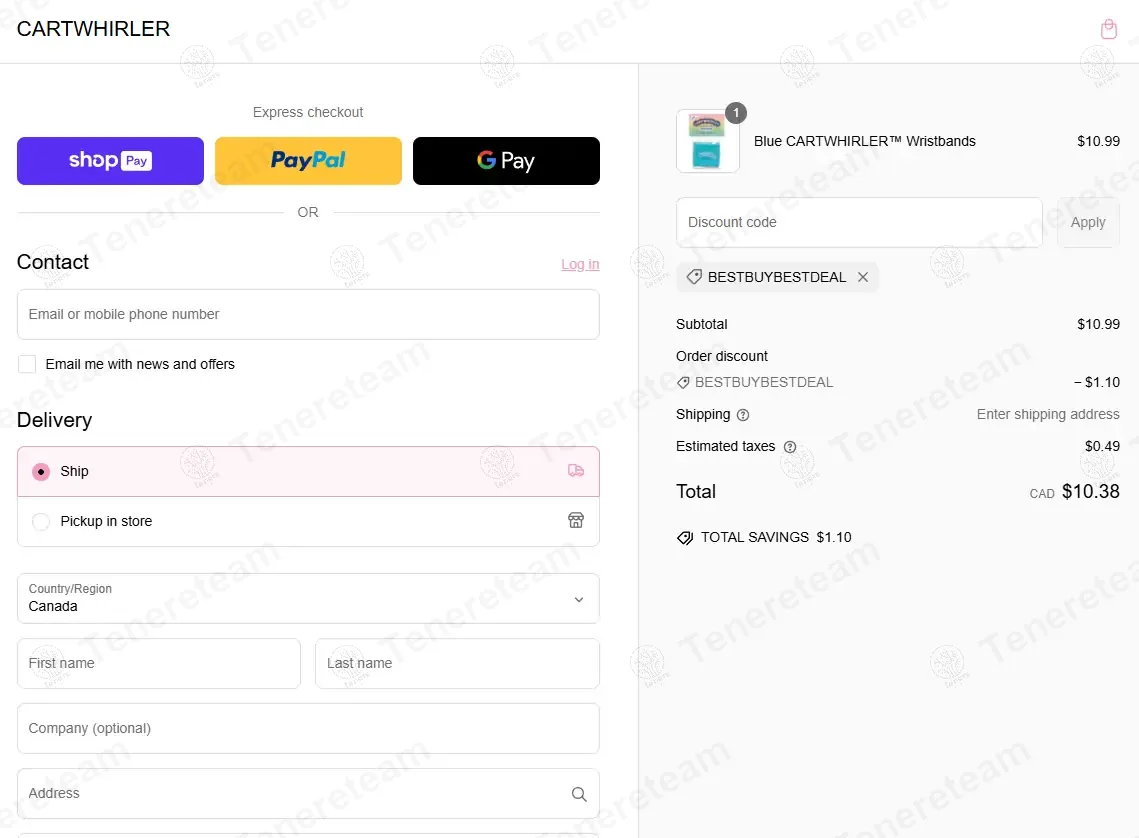 Cartwhirler coupon code: 10% off with BESTBUYBESTDEAL. Tested and valid as 1 year ago.