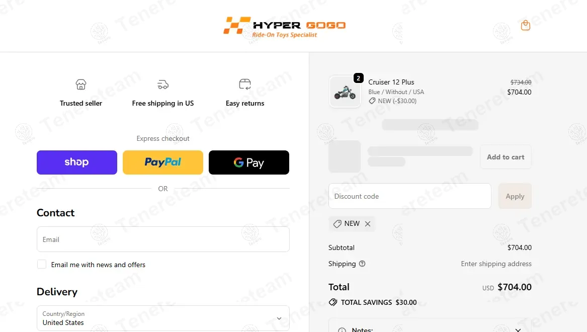 Hypergogo coupon code: $30 off with NEW. Tested and valid as 11 months ago.