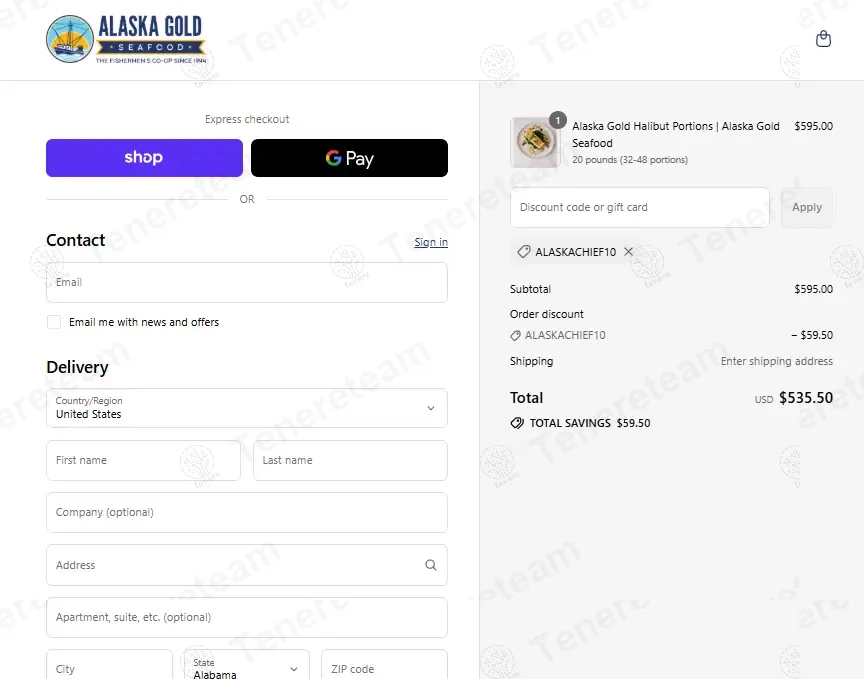 Alaska Gold coupon code: 10% off with ALASKACHIEF10. Tested and valid as 10 months ago.