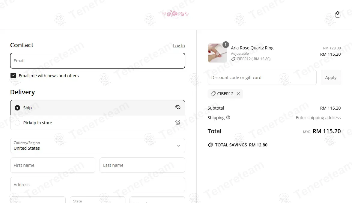 Aurelia Atelier coupon code: 10% off with CIBER12. Tested and valid as 9 months ago.