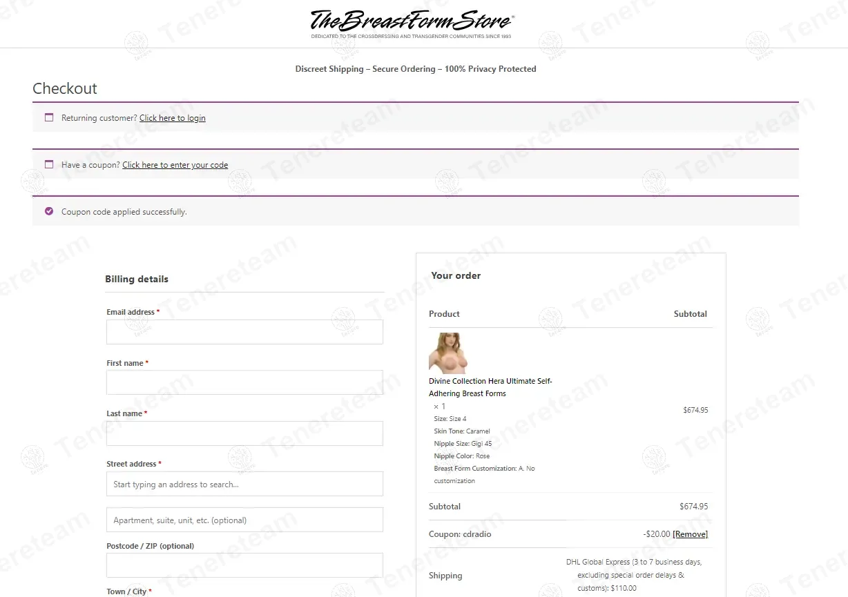 The Breast Form Store coupon code: $20 off with cdradio. Tested and valid as 11 months ago.