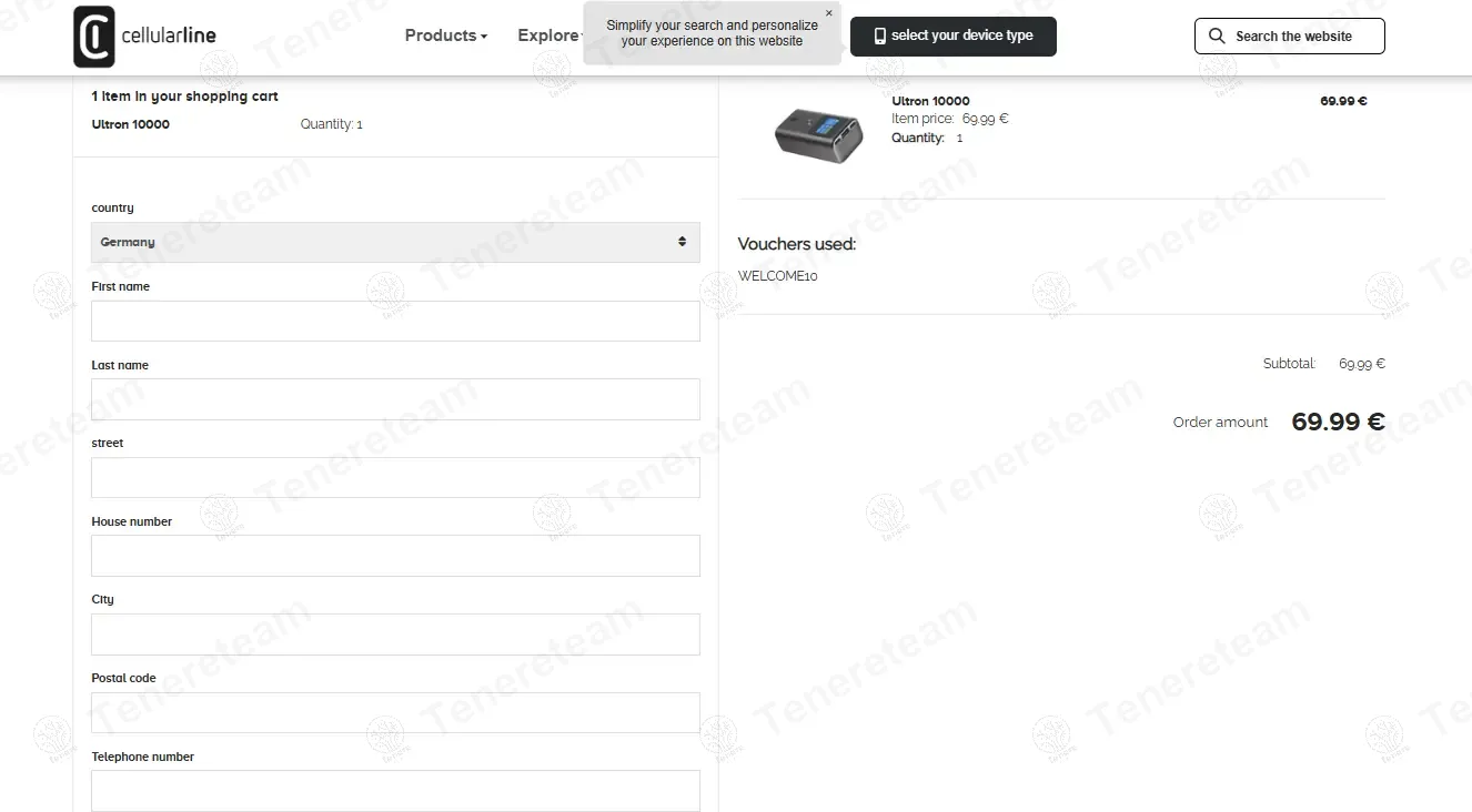 Cellularline coupon code: Sale off with WELCOME10. Tested and valid as 1 year ago.