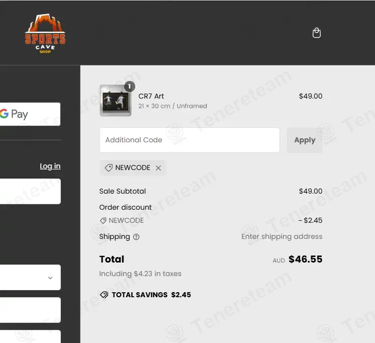 Sports Cave AU coupon code: 5% off with NEWCODE. Tested and valid as 1 year ago.