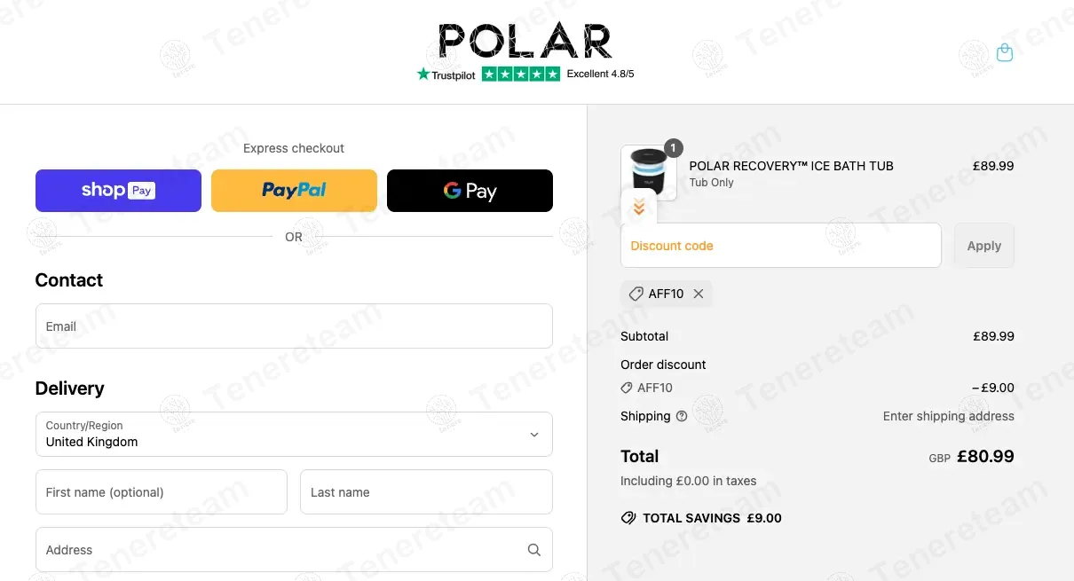Polar-recovery coupon code: 10% off with AFF10. Tested and valid as 1 year ago.