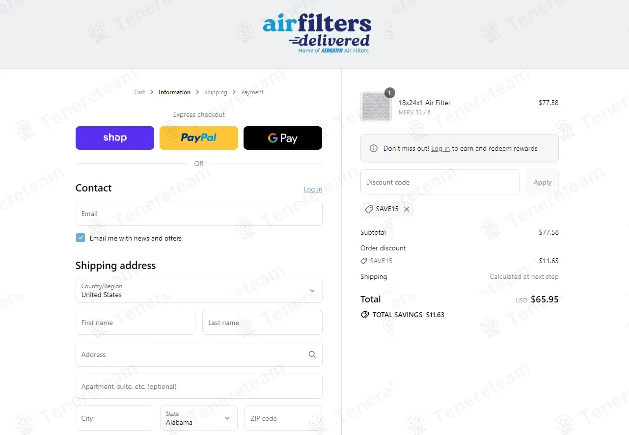 Filters America coupon code: 15% off with SAVE15. Tested and valid as 9 months ago.