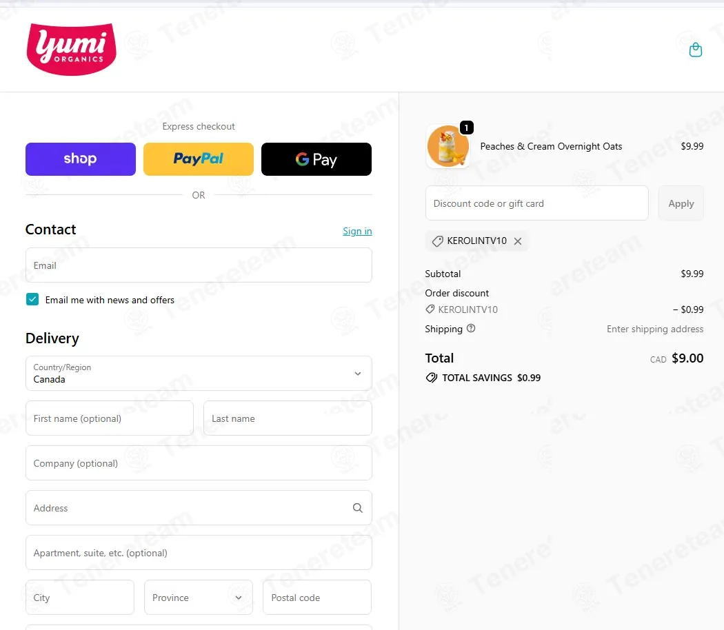 YUMi ORGANICS coupon code: 10% off with KerolinTV10. Tested and valid as 4 months ago.