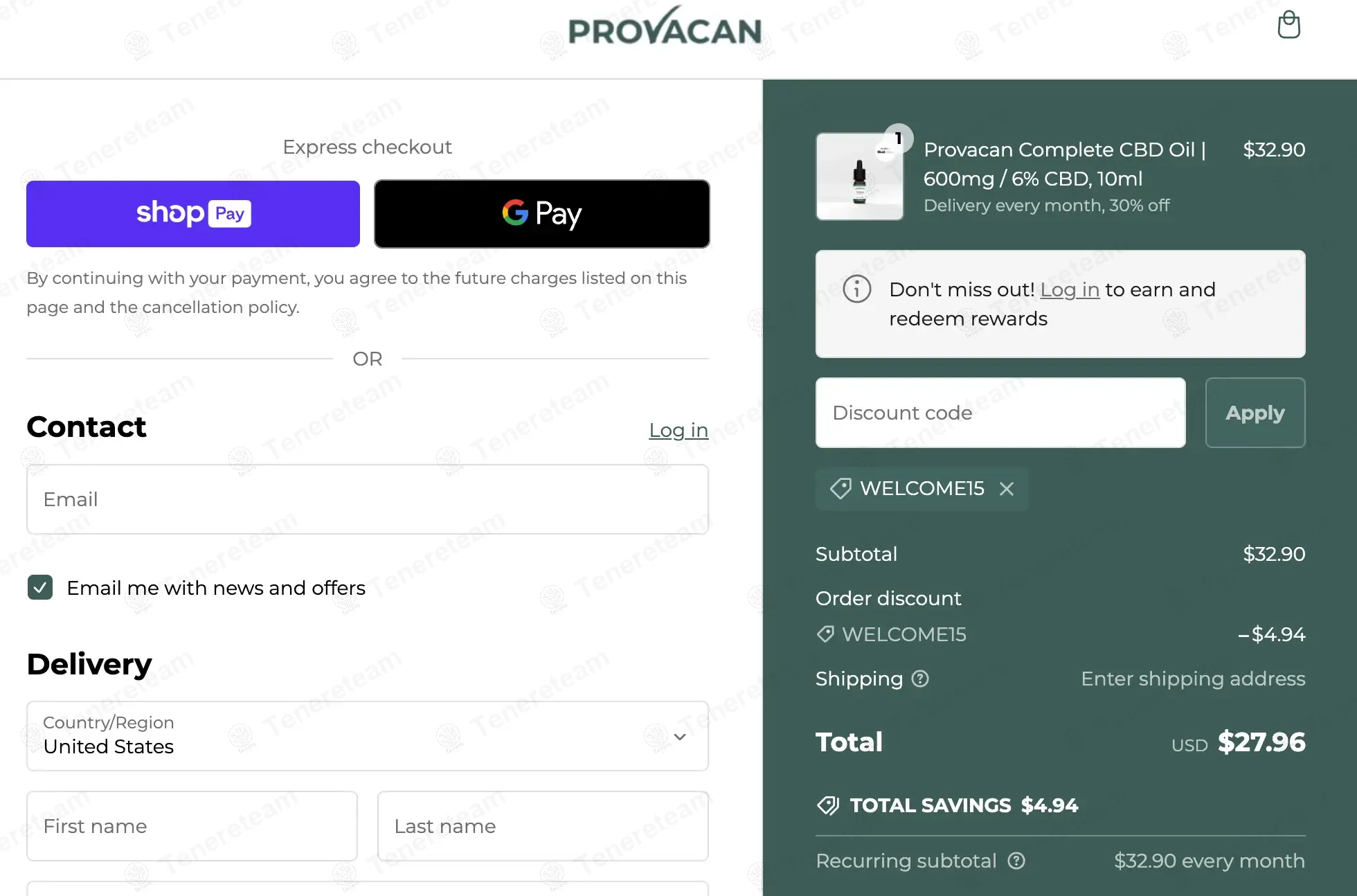 Provacan UK coupon code: 15% off with WELCOME15. Tested and valid as 1 year ago.