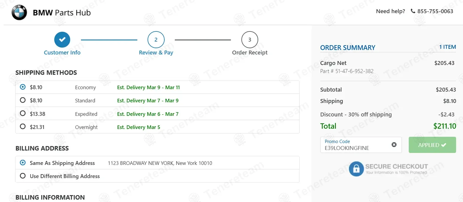Bmw Parts Hub coupon code: 30% off with E39LOOKINGFINE. Tested and valid as 1 year ago.