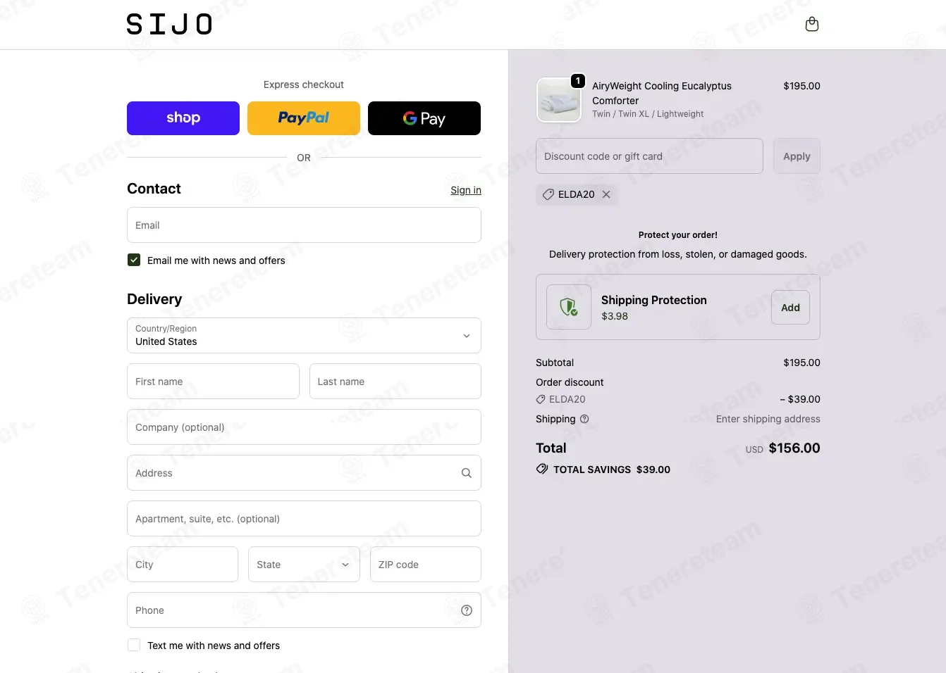 Sijo Home coupon code: 20% off with ELDA20. Tested and valid as 1 week ago.